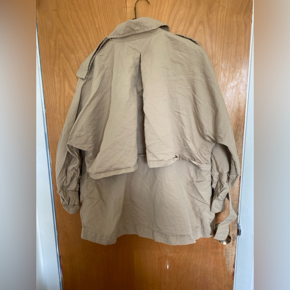 Arket Short Trench Coat Size M - Picture 5 of 9